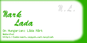 mark lada business card